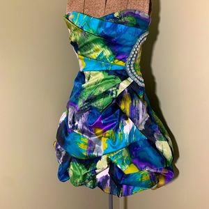 2/$30 Peacock Bubble Dress